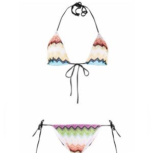 Missoni swimsuit two pieces ; worn ones . Super cute , original in size xs
